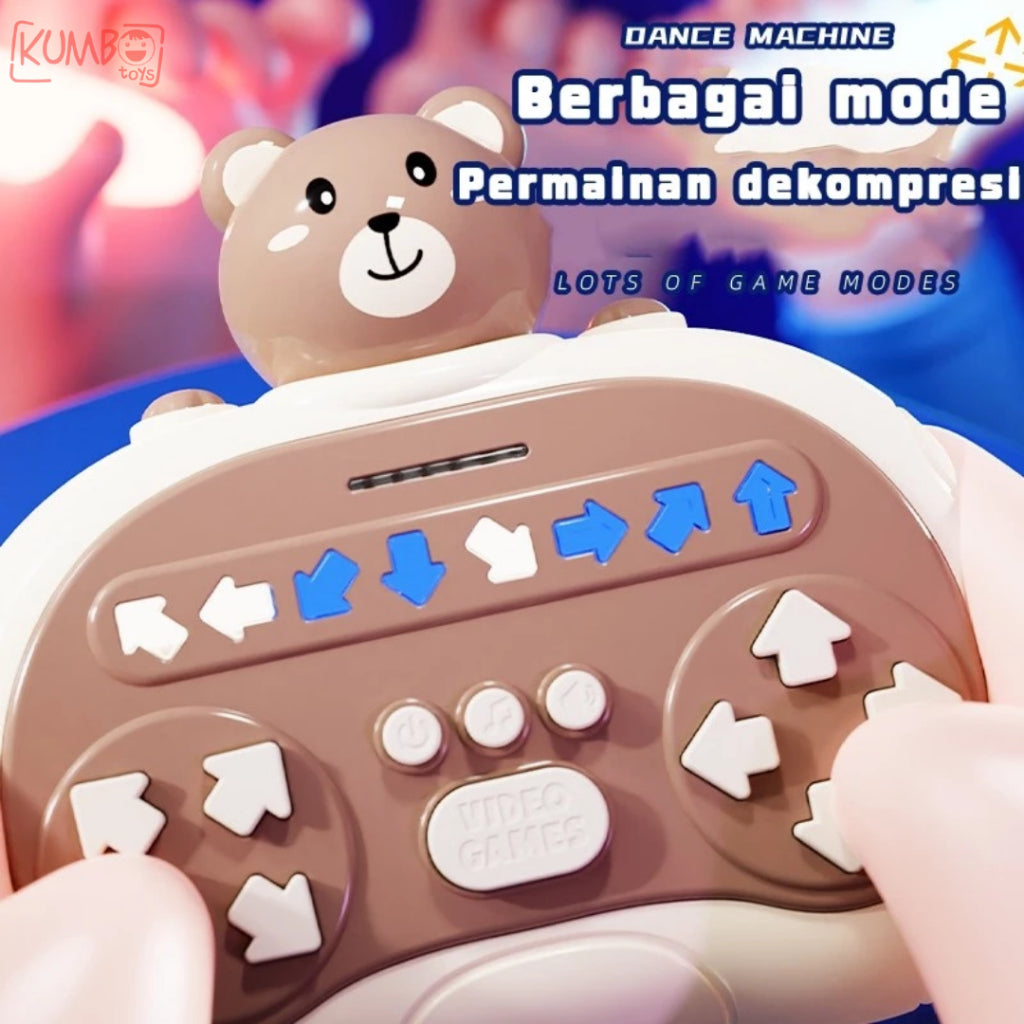 Mainan Edukasi Anak Master Quick Plush Game Rhythm Elektronik Karakter LED