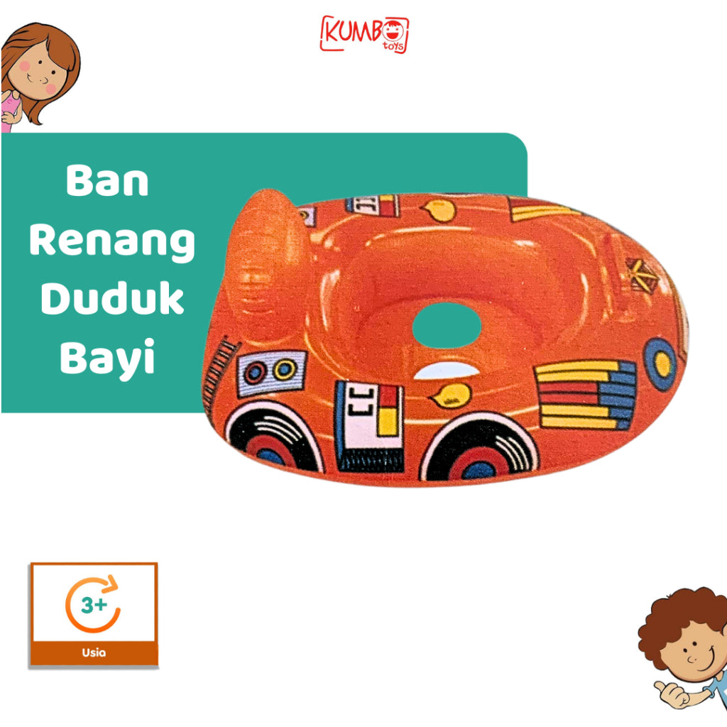 Ban Renang Duduk Bayi Pelampung Swim Boat  Model Duduk