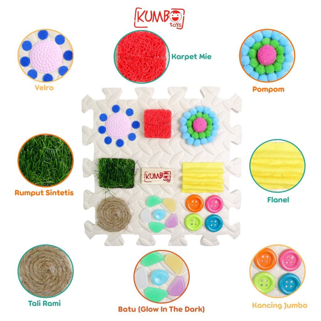 Mainan Edukasi Anak Sensory Play Mat / EVAMat Montessori Anak Bayi
