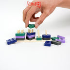Mainan Edukasi Anak Puzzle Geometri Panjang