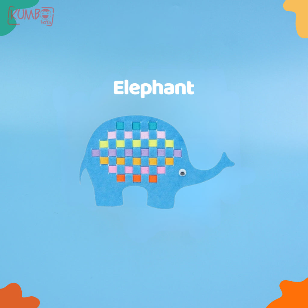 Mainan Edukasi Anak DIY Knitting Flanel Art And Craft Belajar Menganyam EVA Flanel