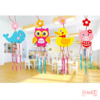 Mainan Edukasi Anak DIY Gantungan Flanel Felt Lonceng Angin Genta Wind Chime Craft Prakarya Kerajinan Tangan