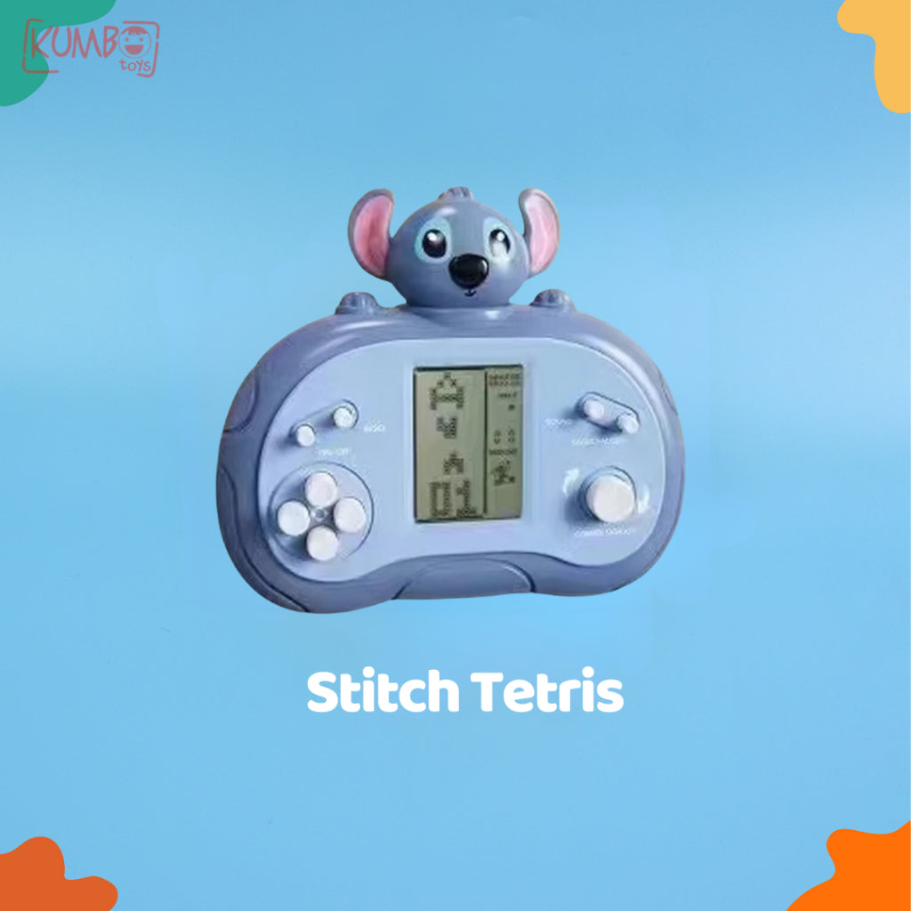 Mainan Edukasi Anak Tetris Elektronik Quick Plush Console Game Character Konsol Klasik Brick Elektrik