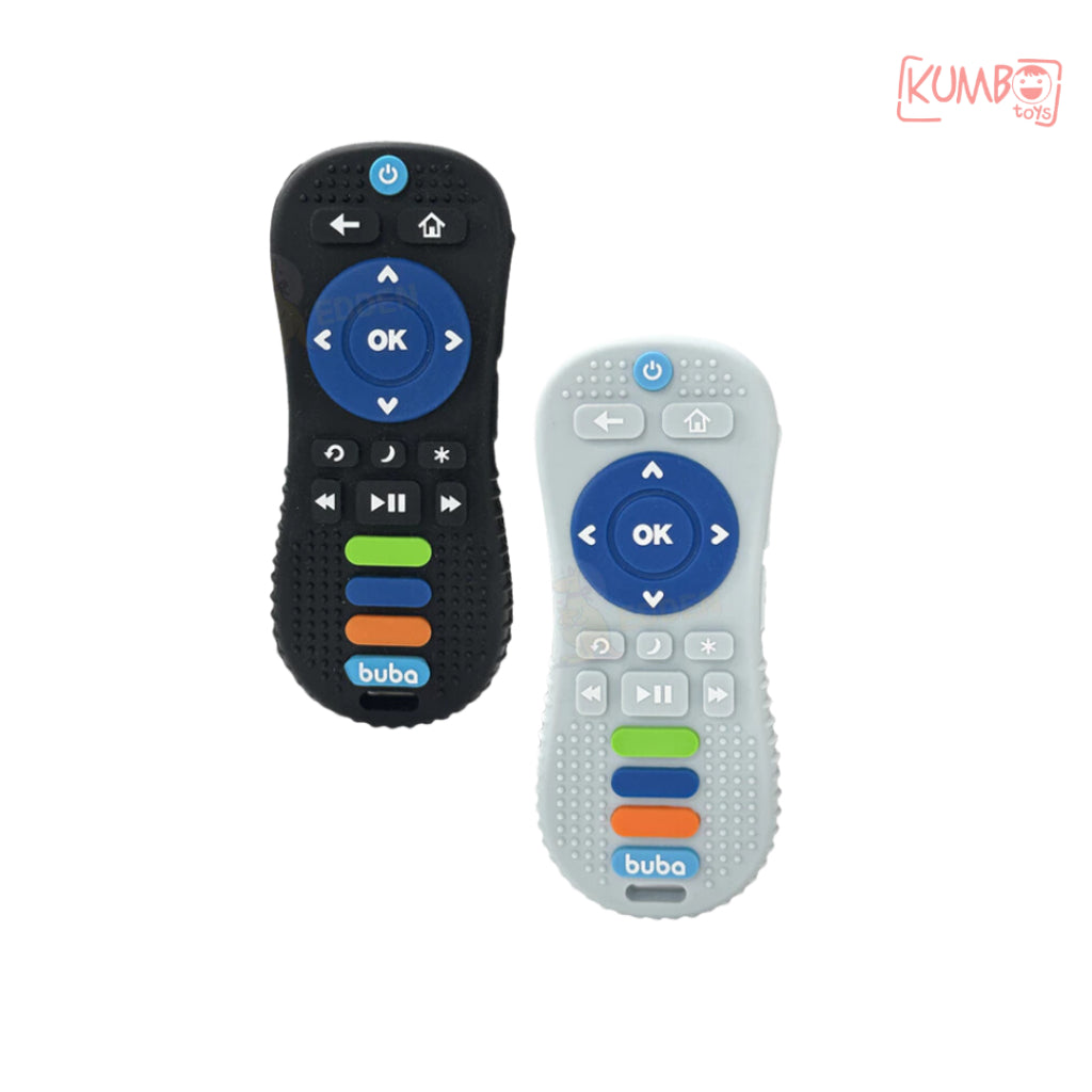 Mainan Gigitan Teether Bayi Silicone Bentuk Remote Bear Polos Teether