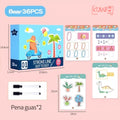 Mainan Edukasi Anak Book Stroke Line Dot To Dot Buku Belajar Menulis Reuseable Magic Workbook Activity