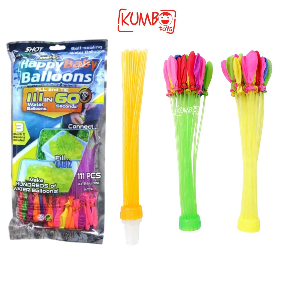 Mainan Magic Water Baloons 111 pcs & 37 pcs Perang Balon Air Baloon Permainan Outdoor Anak