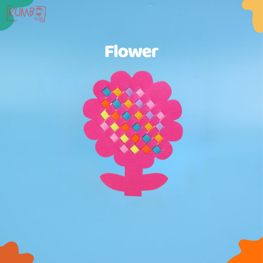 Mainan Edukasi Anak DIY Knitting Flanel Art And Craft Belajar Menganyam EVA Flanel