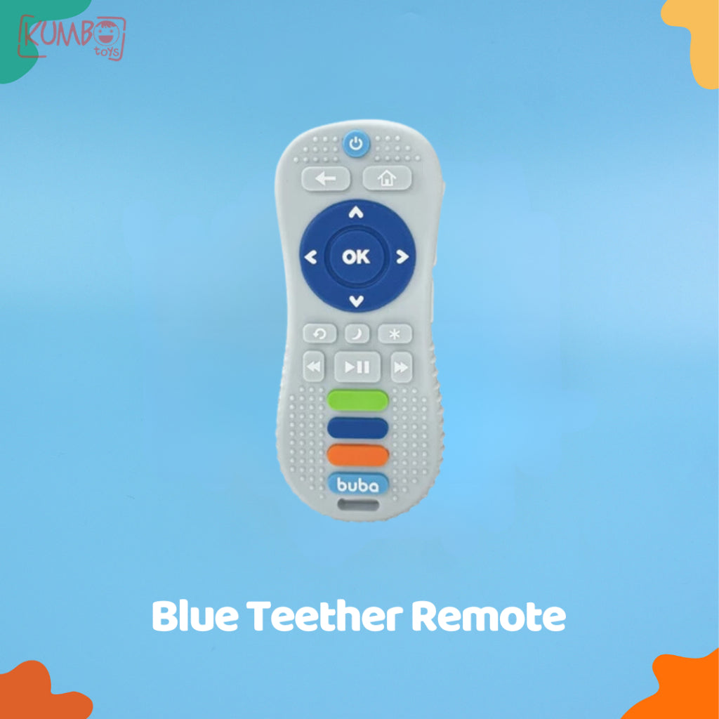 Mainan Gigitan Teether Bayi Silicone Bentuk Remote Bear Polos Teether