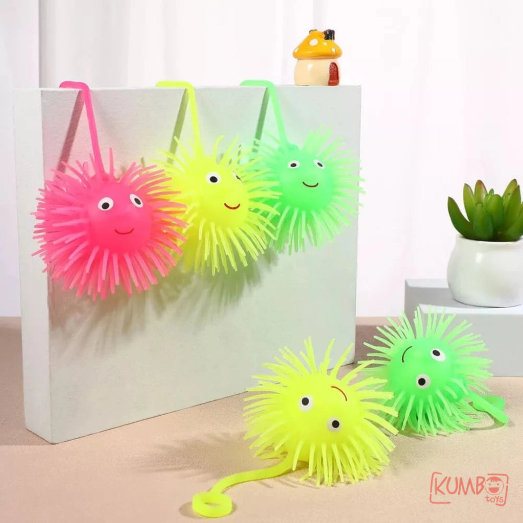 Mainan Edukasi Anak Bola Ubur LED Puffer Ball Ubur Ubur Nyala