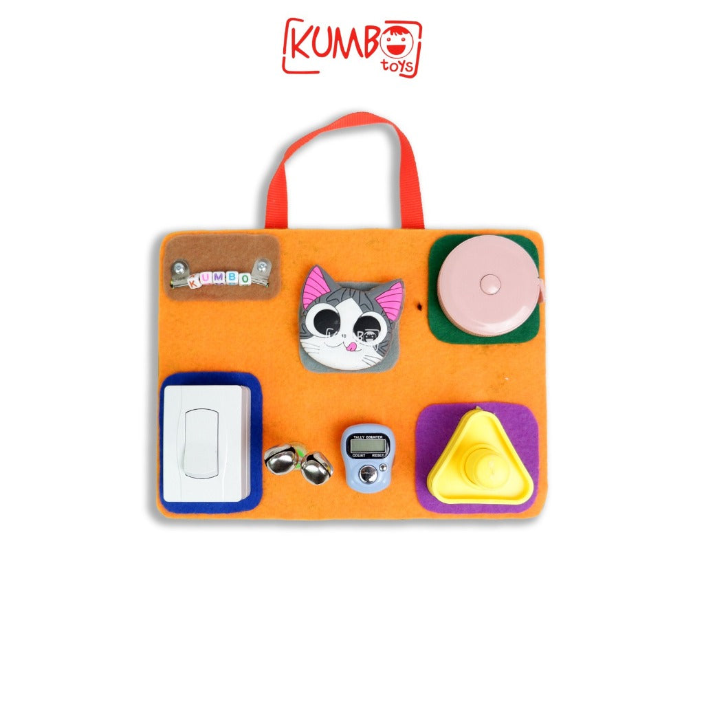 Busy Board Mainan Edukasi Montessori Papan Main Anak