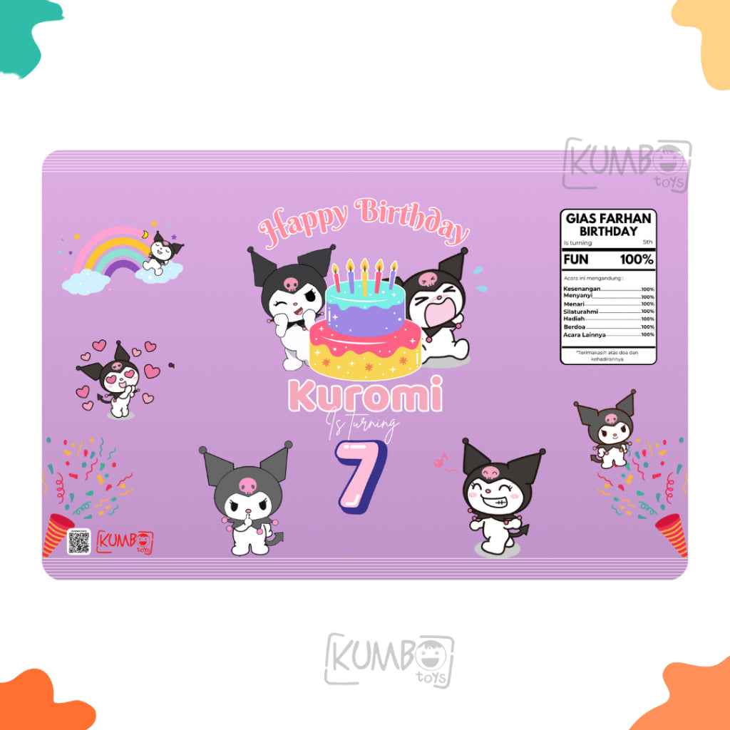 Pouch Snack Bingkisan Ulang Tahun Lebaran 12x17 Idul Fitri Ultah Premium Flexi