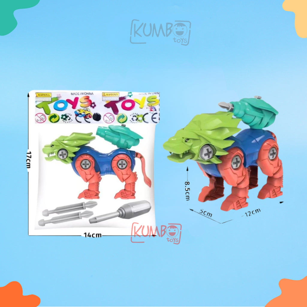 Mainan Edukasi Anak DIY Dino Assembly Rakit Bongkar Pasang