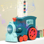 Mainan Edukasi Anak Domino Electric Train Susun Domino Kereta Otomatis