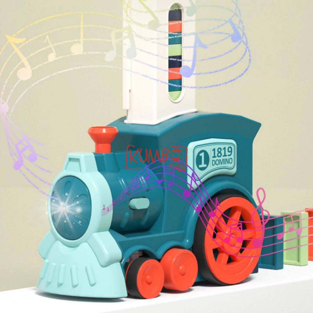 Mainan Edukasi Anak Domino Electric Train Susun Domino Kereta Otomatis