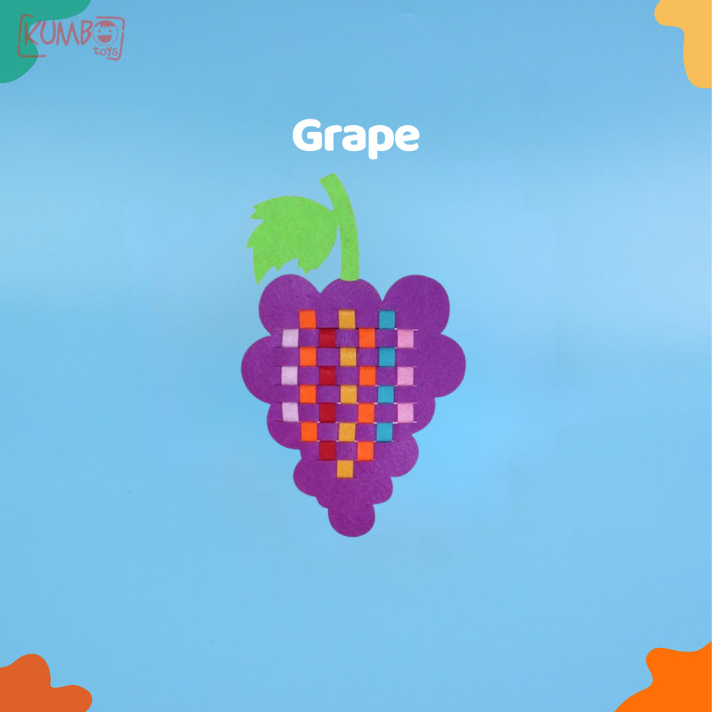 Mainan Edukasi Anak DIY Knitting Flanel Art And Craft Belajar Menganyam EVA Flanel