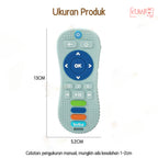 Mainan Gigitan Teether Bayi Silicone Bentuk Remote Bear Polos Teether