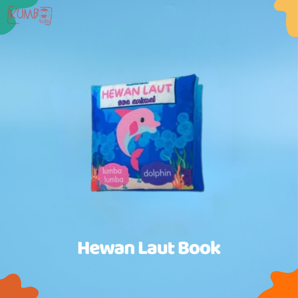 Mainan Anak Cloth Book Buku Bantal Bayi Buku Cerita Bayi Bahan Kain