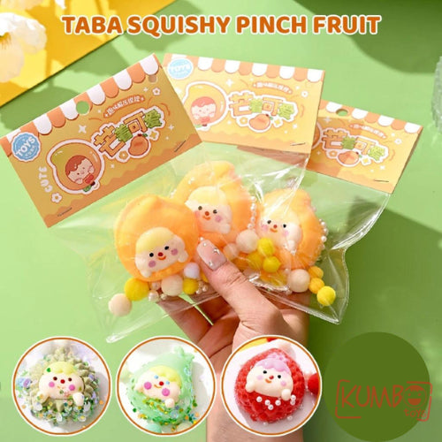 Mainan Edukasi Anak Taba Squishy Pinch Fruit Durian Mango Strawberry Stress Relief