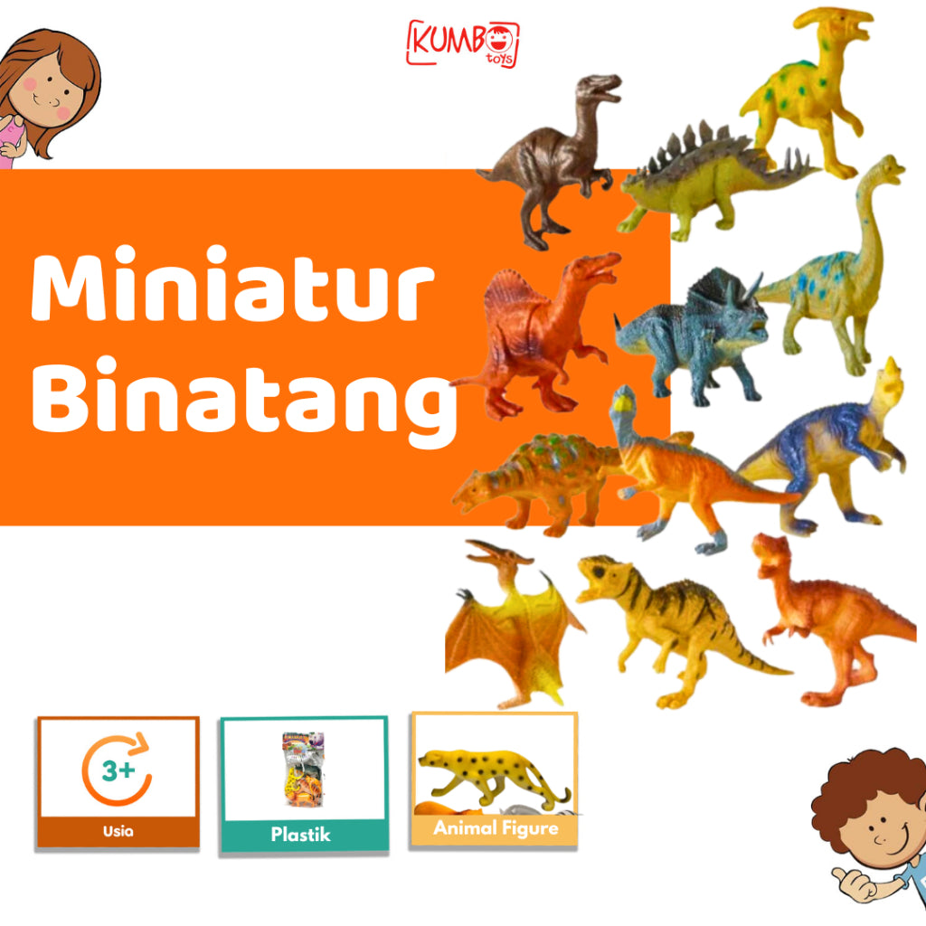 Mainan Edukasi Anak Hewan Karet Miniatur Binatang Diaroma Bentuk Hewan Isi 12 Pcs Figure Wild Animal Dinosaurus Farm Ocean Set