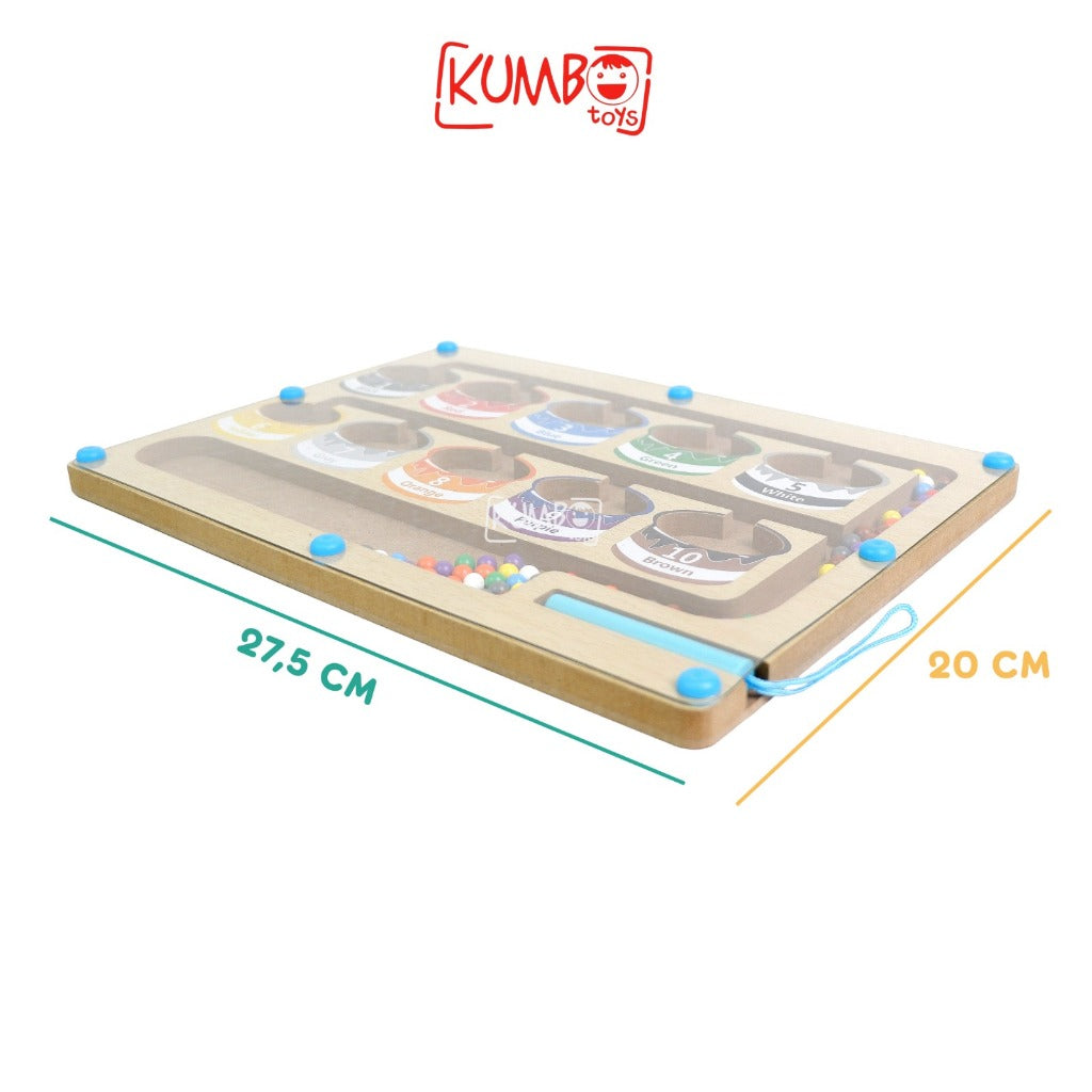 Mainan Edukasi Anak Sorting Color Classification Maze Magnet Papan Maze Klasifikasi Warna