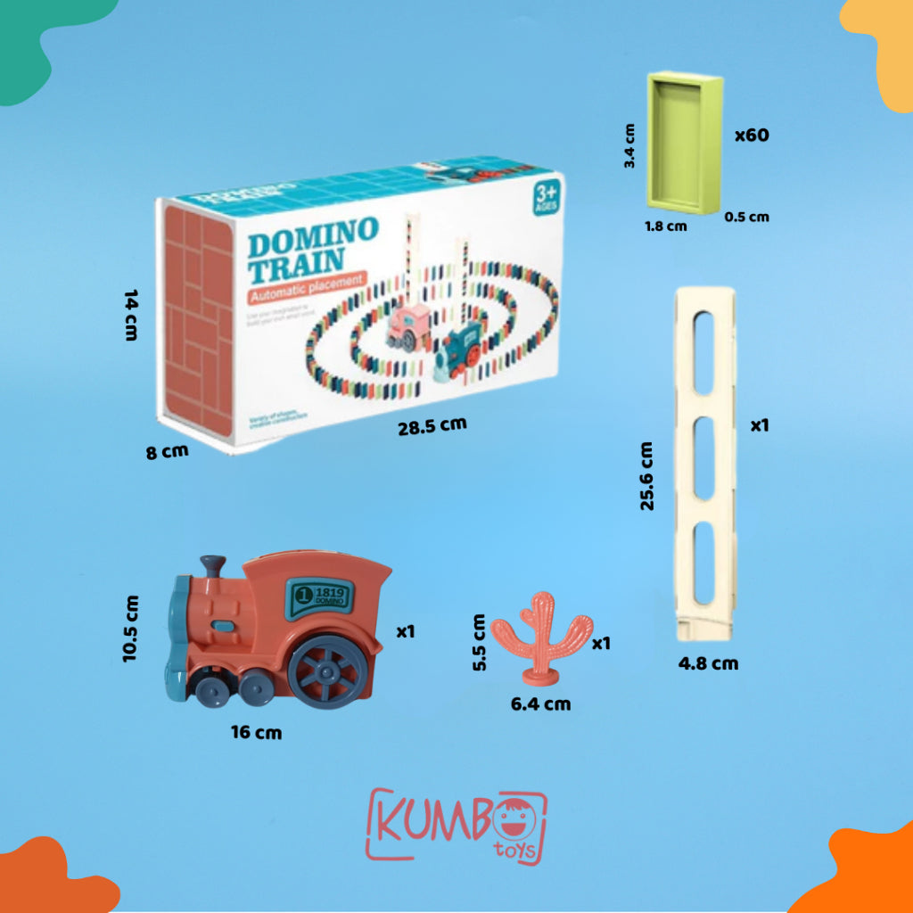Mainan Edukasi Anak Domino Electric Train Susun Domino Kereta Otomatis