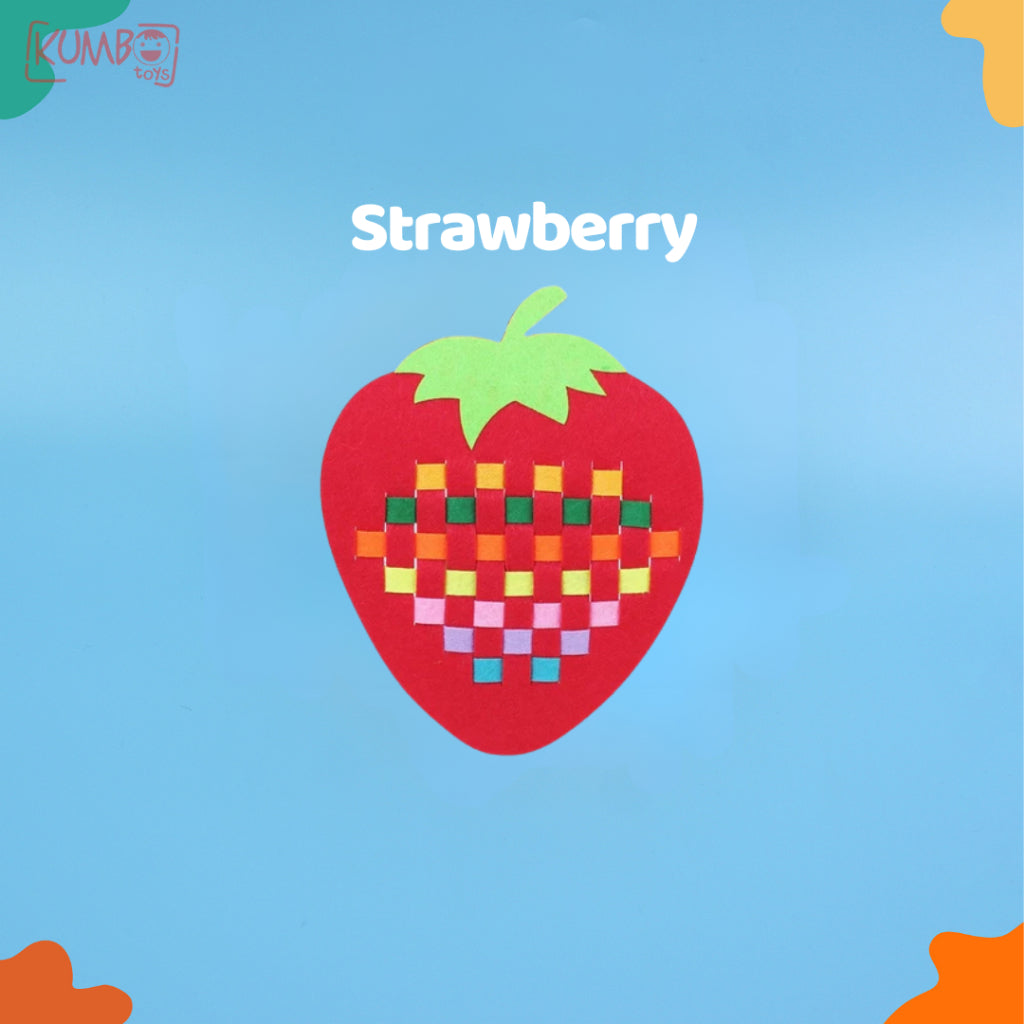 Mainan Edukasi Anak DIY Knitting Flanel Art And Craft Belajar Menganyam EVA Flanel