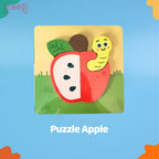 Mainan Edukasi Anak Puzzle Kayu 3D Shape Animal Aneka Bentuk Warna