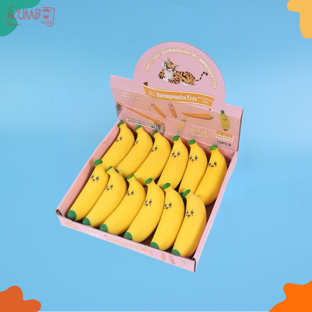 Mainan Edukasi Anak Squishy Pisang Pasir Kinetik
