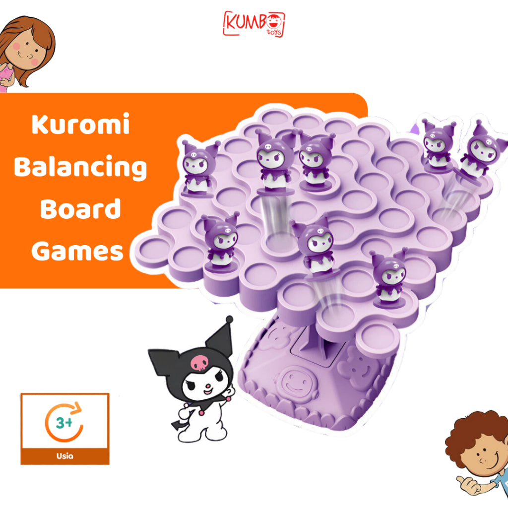 Mainan Edukasi Anak Balancing Board Kuromi Games Tree Permainan Keseimbangan Karakter Sanrio