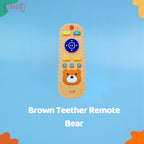 Mainan Gigitan Teether Bayi Silicone Bentuk Remote Bear Polos Teether