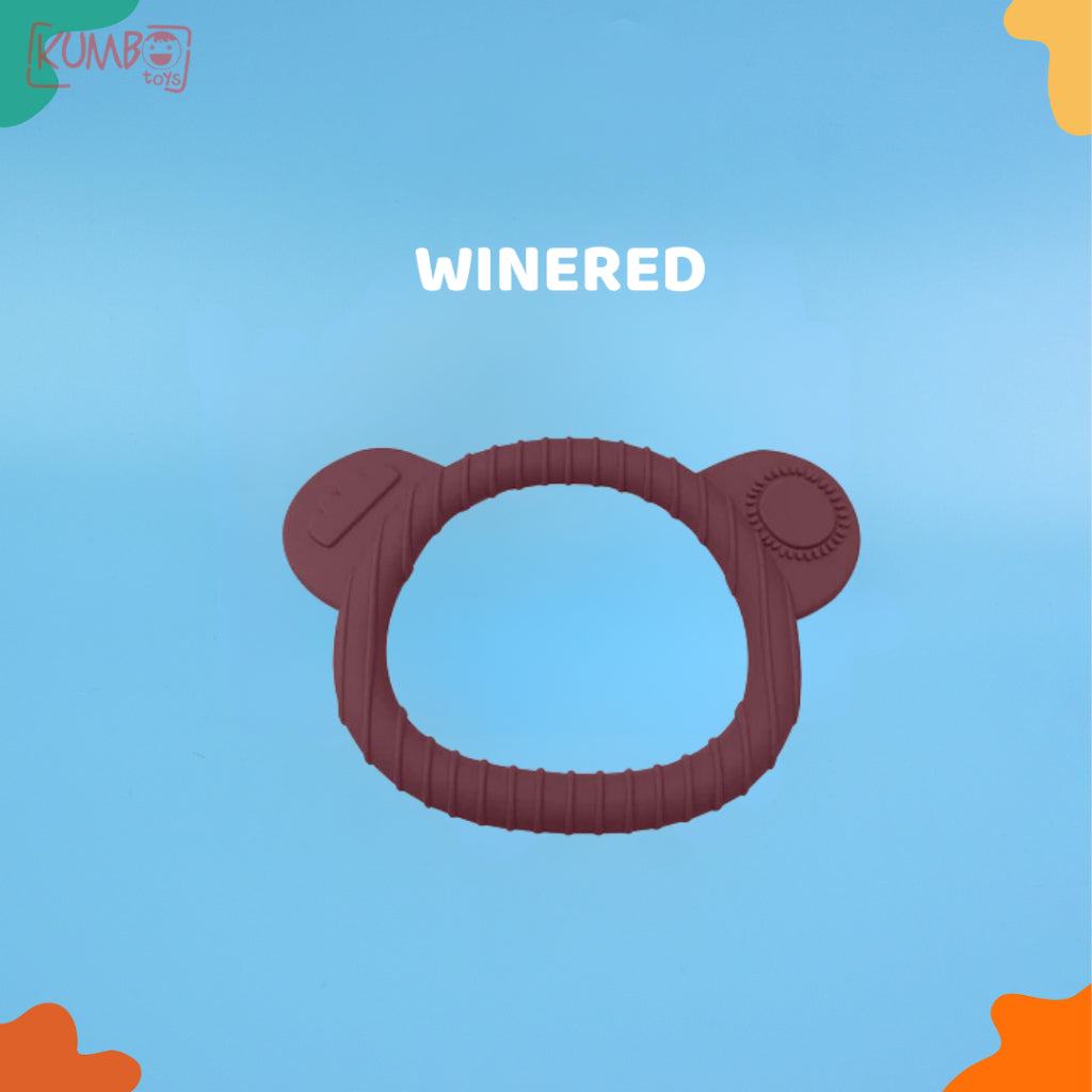 Mainan Gigitan Bayi Teether Bentuk Gelang Teether Silikon