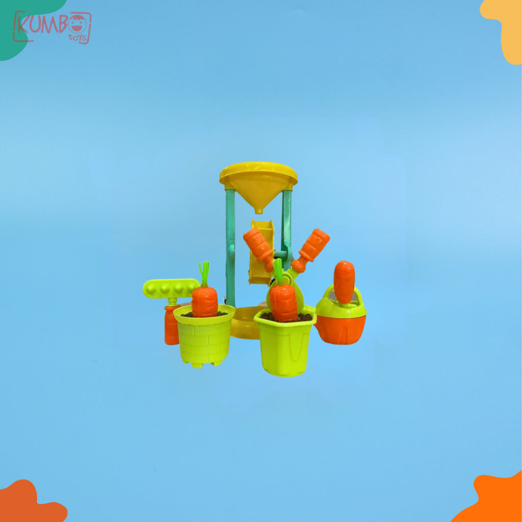 Mainan Edukasi Anak Water Wheels Garden Corong Pasir Kincir Air Cetakan Pasir