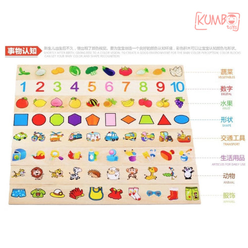 Mainan Edukasi Anak Knowledge Classification Box Kotak Klasifikasi Sortir Bentuk Warna Hewan Buah