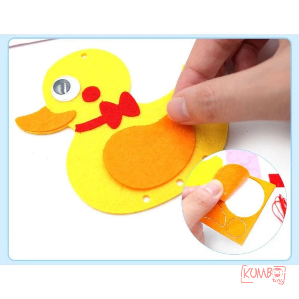 Mainan Edukasi Anak DIY Gantungan Flanel Felt Lonceng Angin Genta Wind Chime Craft Prakarya Kerajinan Tangan