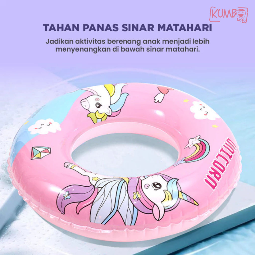 Ban Renang Anak Karakter Lucu 60 & 70 CM Swim Ring PVC Sanrio Stitch