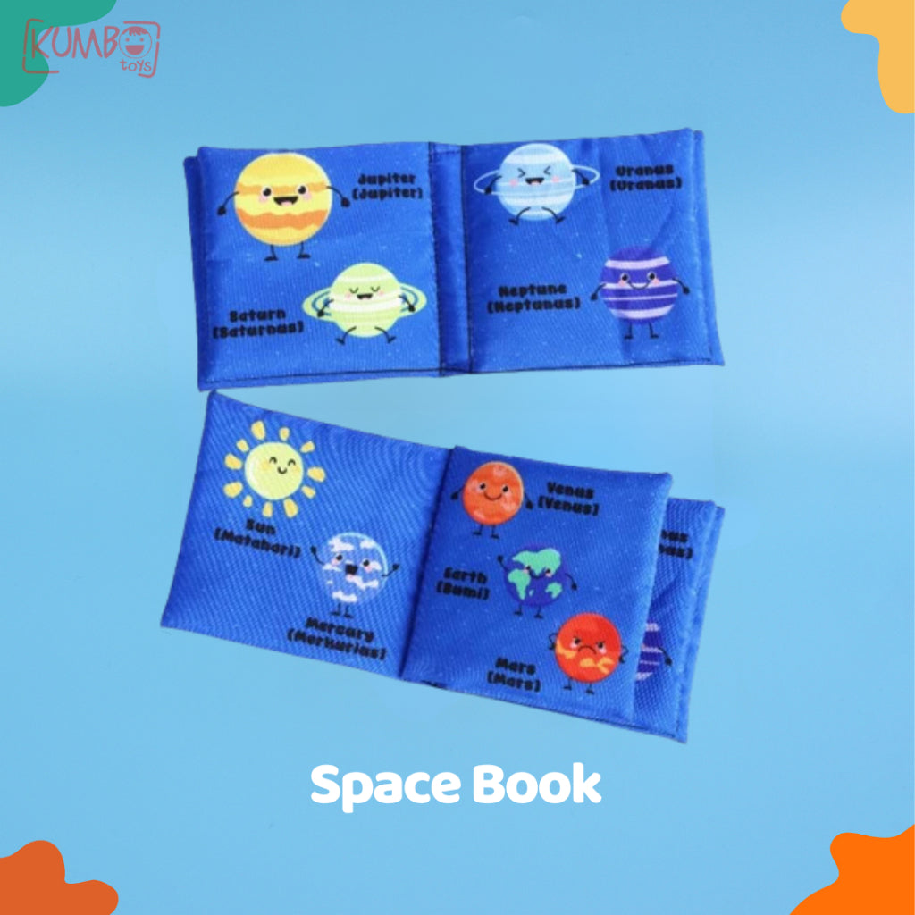 Mainan Anak Cloth Book Buku Bantal Bayi Buku Cerita Bayi Bahan Kain