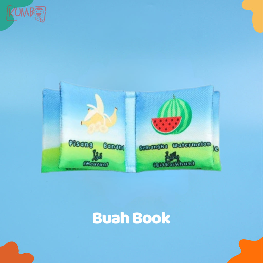 Mainan Anak Cloth Book Buku Bantal Bayi Buku Cerita Bayi Bahan Kain
