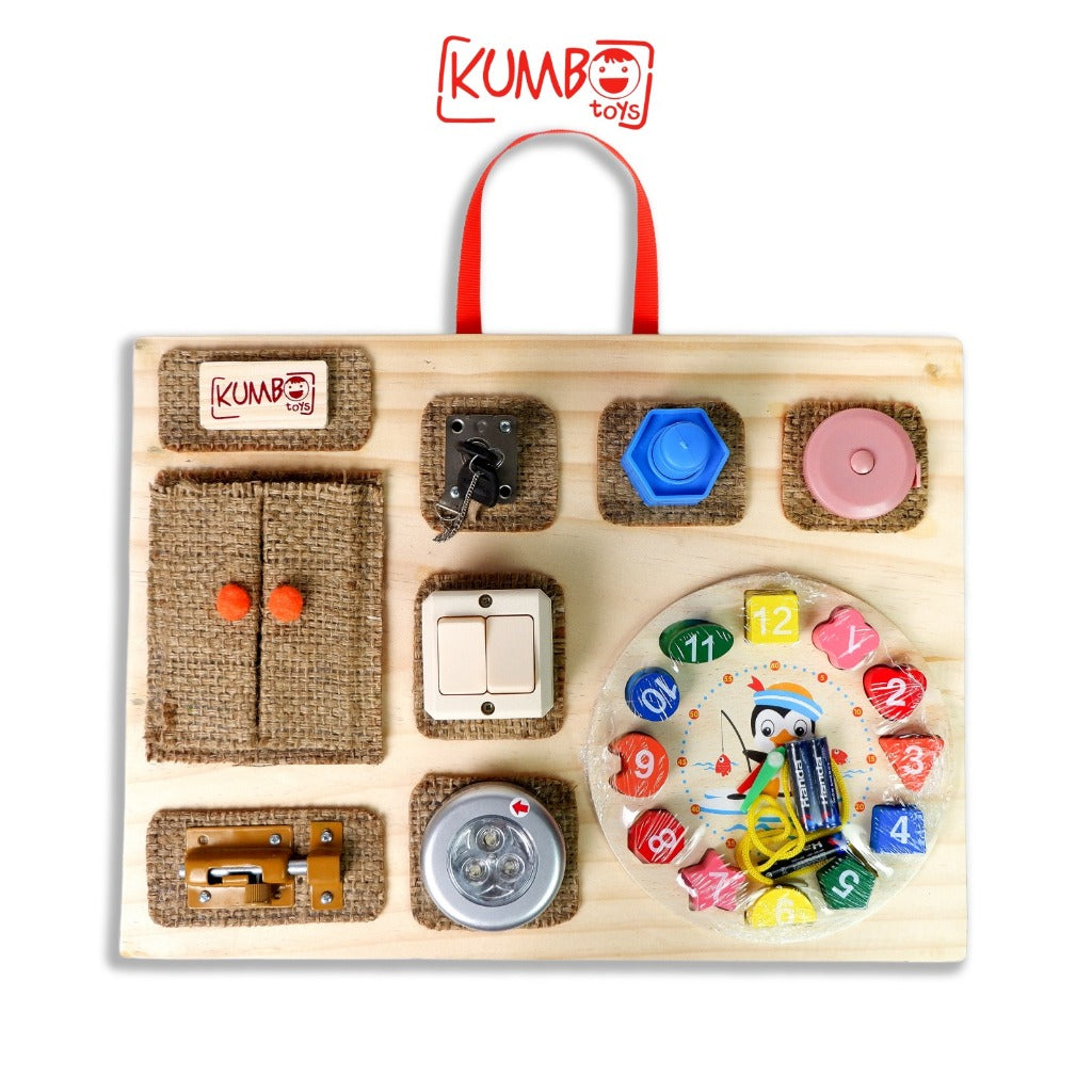 Mainan Edukasi Busy Board Mainan Montessori Papan Main Ukuran Jumbo