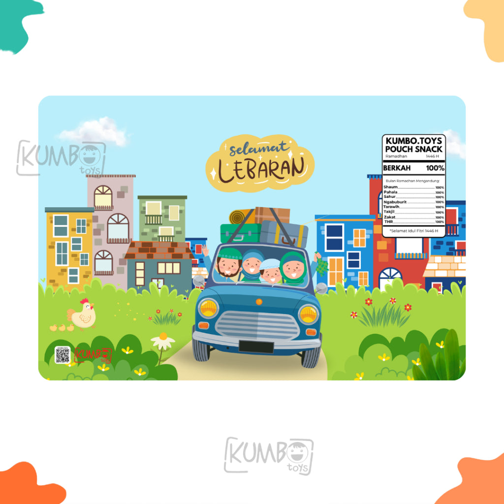 Pouch Snack Bingkisan Ulang Tahun Lebaran 15x20 Idul Fitri Ultah Premium Flexi