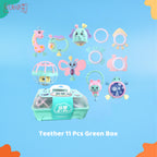 Mainan Edukasi Anak  Kerincing Bayi Rattle Teether Set Box Gigitan Genggam Tangan Kerincingan