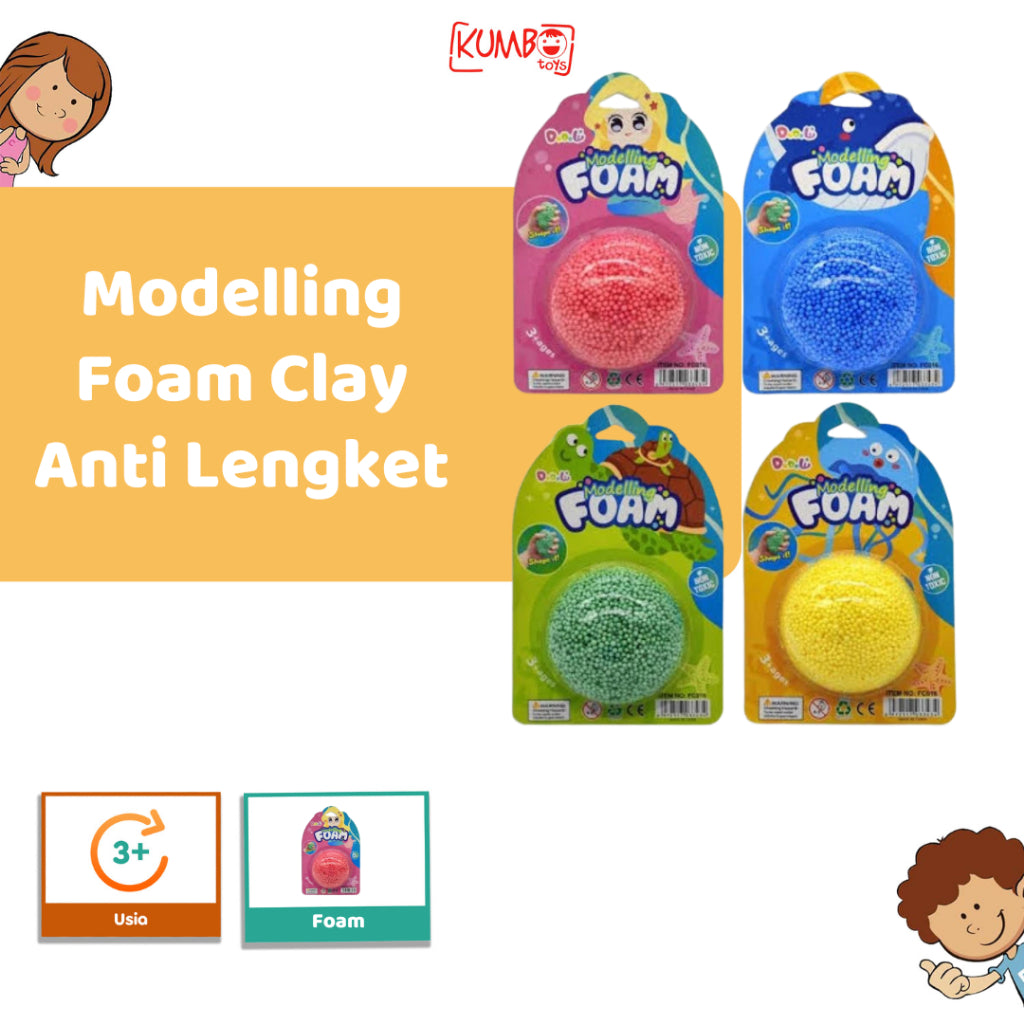 Mainan Edukasi Anak Modelling Foam Clay Playfoam