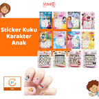 Stiker Kuku Anak Perempuan Karakter Sticker Nail Art Motif Princess Disney