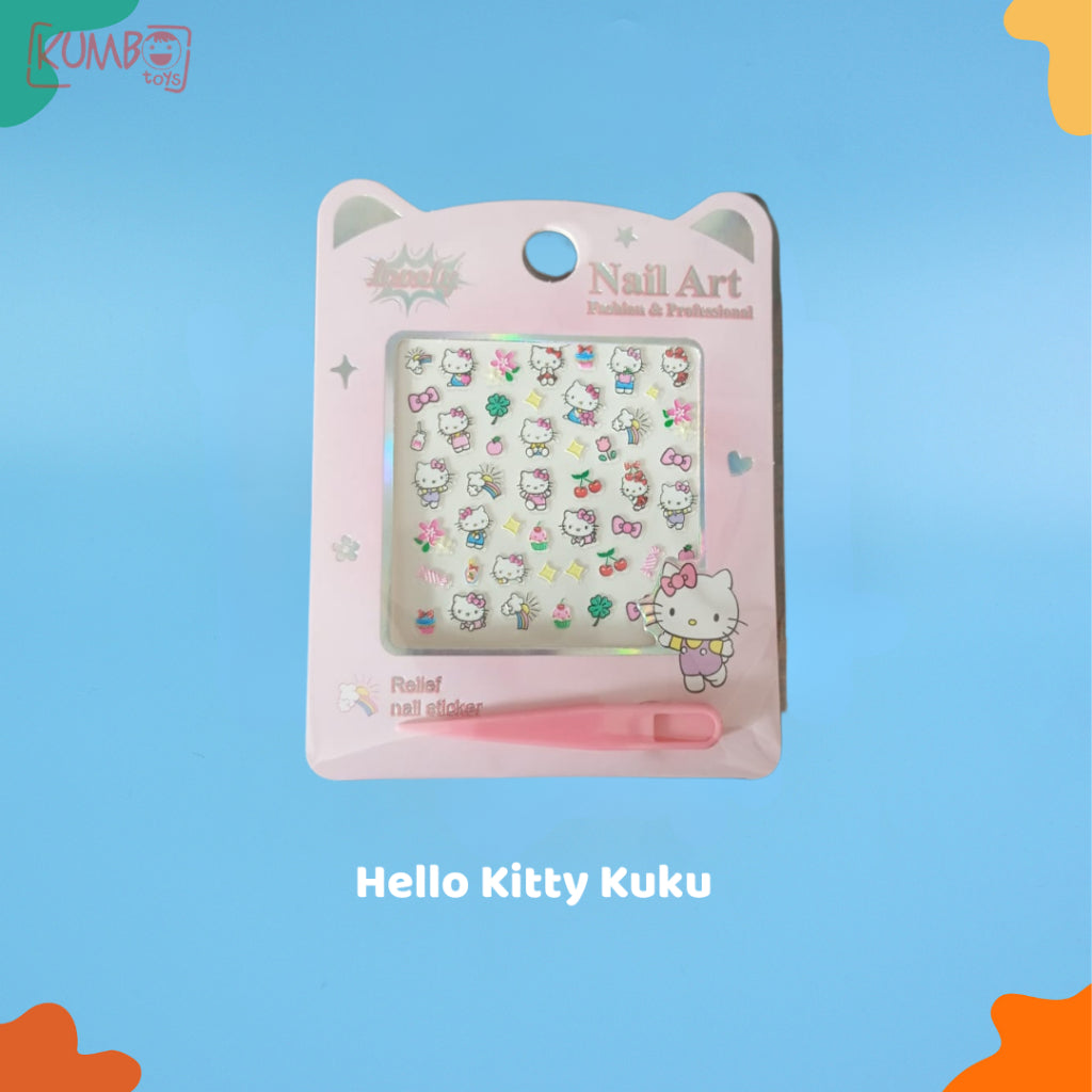 Stiker Kuku Anak Perempuan Karakter Sticker Nail Art Motif Princess Disney