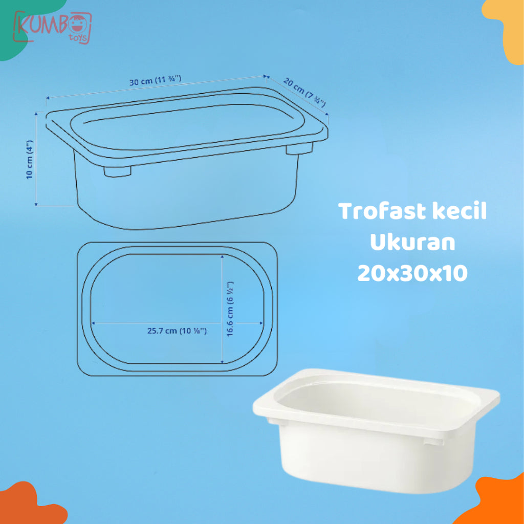 Trofast Kotak Penyimpanan Besar Kecil Wadah Penyimpanan Sensory Box Anak