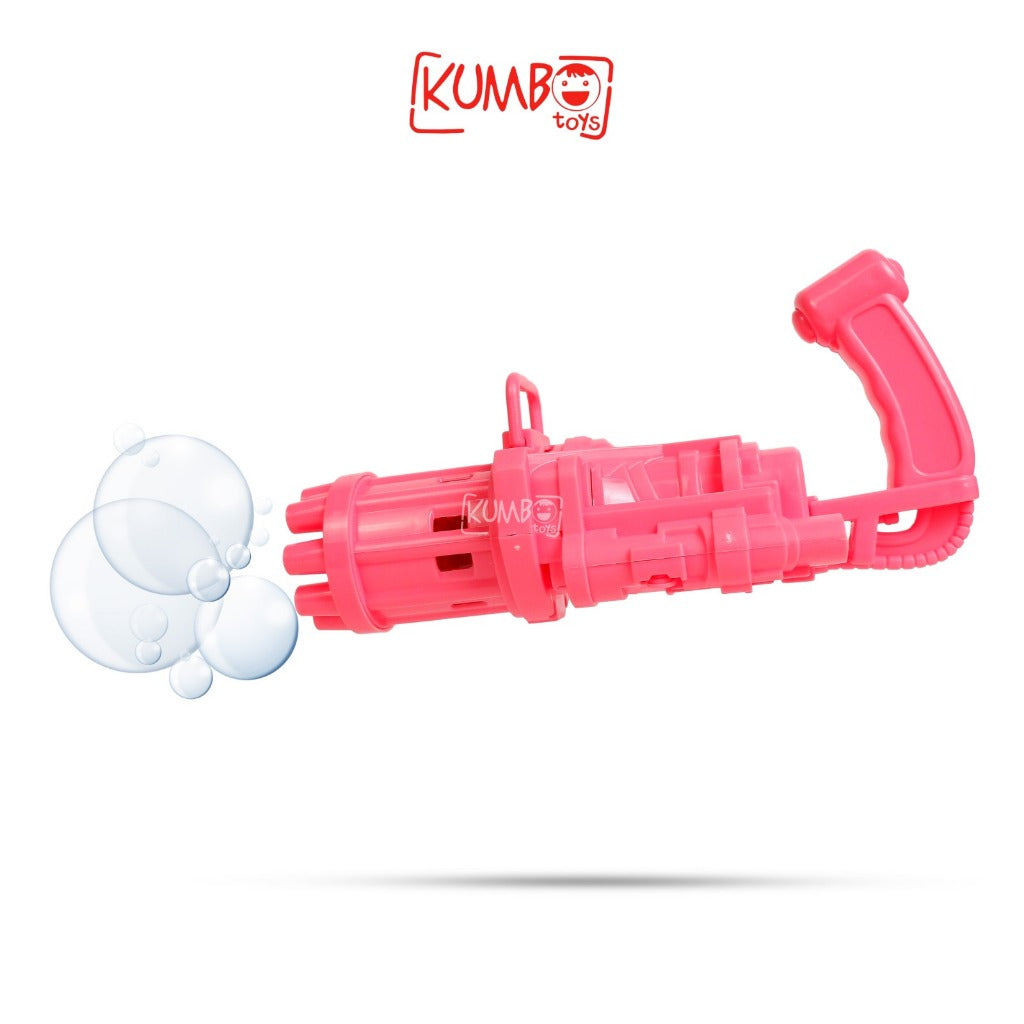 Mainan Bubble Gun Gatling Pistol Gelembung Sabun Anak Buble Gun Elektrik Machine Gun Bubble Busa