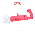 Mainan Bubble Gun Gatling Pistol Gelembung Sabun Anak Buble Gun Elektrik Machine Gun Bubble Busa