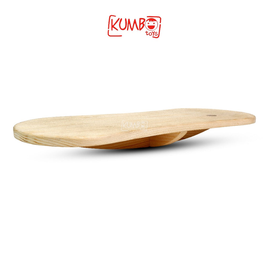 Balance Board Double Elips Papan Keseimbangan Anak Mainan Kayu Edukatif