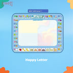 Mainan Edukasi Montessori Anak Water Painting Doodle Mat With Pen Matras Alas Mewarnai