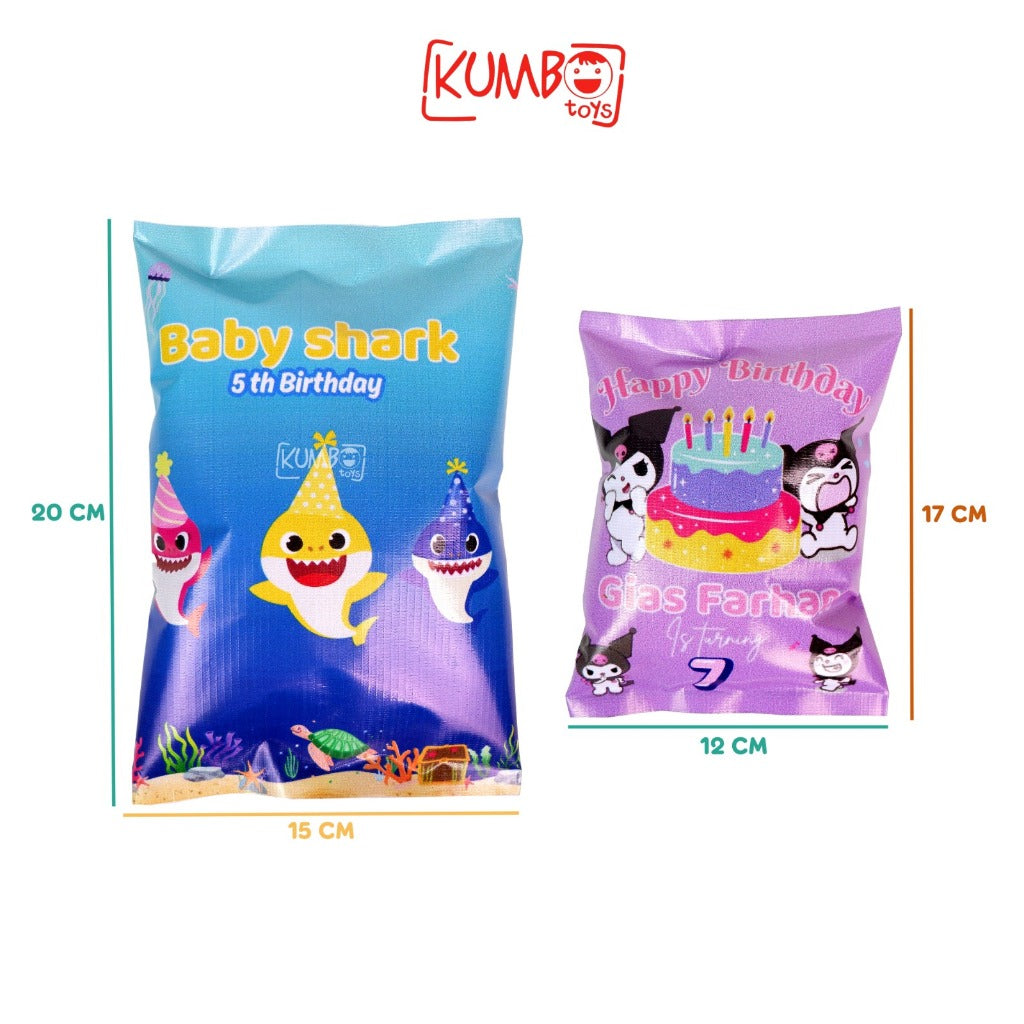 Pouch Snack Bingkisan Ulang Tahun Lebaran 30X40 Idul Fitri Ultah Premium Flexi