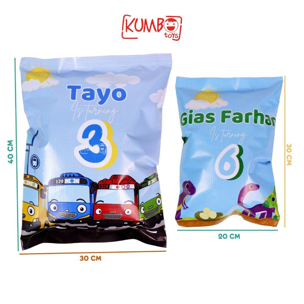 Pouch Snack Bingkisan Ulang Tahun Lebaran 30X40 Idul Fitri Ultah Premium Flexi